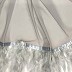 Feather hijabs in chiffon fabric - Grey